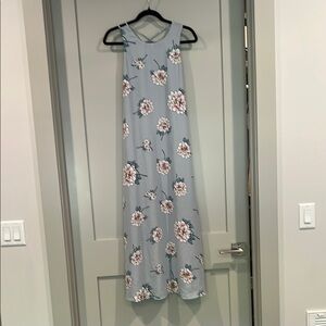 J.O.A. Blue Sleeveless Maxi Sundress Resort Wear